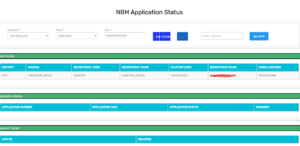 NBM APPLICATION Status