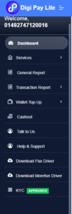 Digipay Lite CSC Dash Board